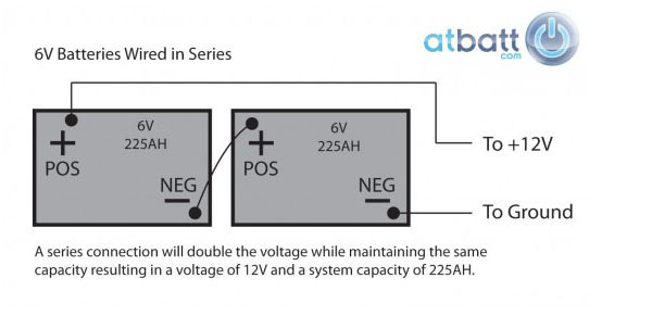 How to wire 6V in series or parallel configuration